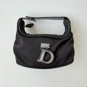 Dior Parfums Vintage Mini Hobo Cosmetic Bag – Black